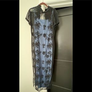 Beautiful long formal sheer dress.